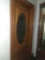 CU - Antique Oak Etched/Cut Glass Door