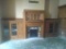 N - Oak Fireplace With Mirror & Bookcases
