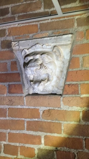 B - Concrete Lion Head Bust