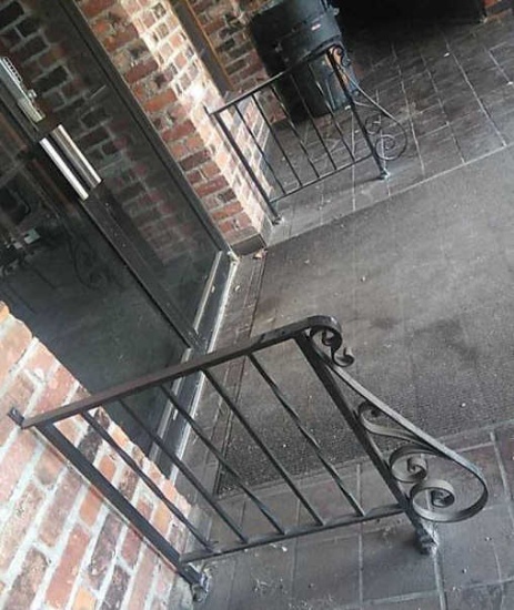 A - (4) Wrought Iron Handrails