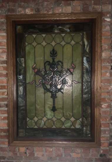 I - Stained Glass Lead Window