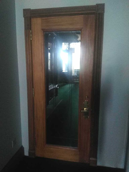 CU - Wood with Glass Entry Door & Metal Guard