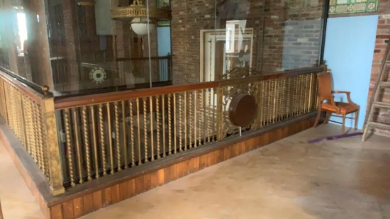 CU - Brass & Mahogany Railing *