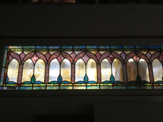 G - (2) Stained Leaded Glass Windows
