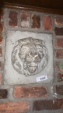 I - Concrete Lion Head Bust