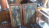 C - (2) Stained Glass Leaded Windows