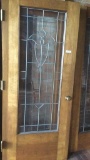 G - (2) Lead Beveled Glass Doors