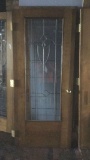 G - (2) Lead Beveled Glass Door