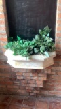 B - (2) Marble Planters