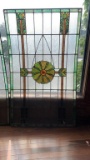 G - Frosted, Leaded, Stained Glass Window