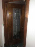 G - Beveled & Leaded Glass Door