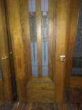 G - Art Deco Stained Glass Leaded Oak Door