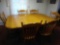 DR- Solid Oak Table With 6 Oak Chairs