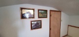 U- (2) Semi-Truck and Tractor Framed Pictures