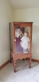 U- (2) Porcelain Dolls in Case Including Case