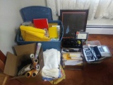 DR- Lot of office supplies, tools, frames, misc.