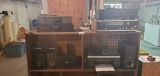 D- Assorted Electronics with Cabinet