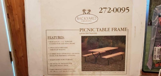 G - Backyard Creations Picnic Table Frame