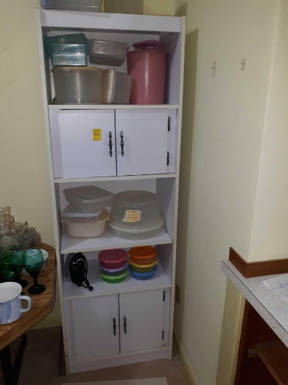 D - Storage Cabinet with storage containers