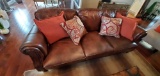 LR - Matching Leather Sofa & Chair