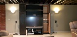 B- Large Cabinet with Mitsubishi Television