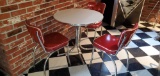 B- Retro Table with 3 Maching Chairs