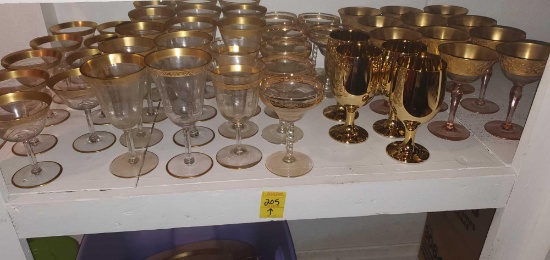 BS- Large Lot of (56) Glasses/Stemware