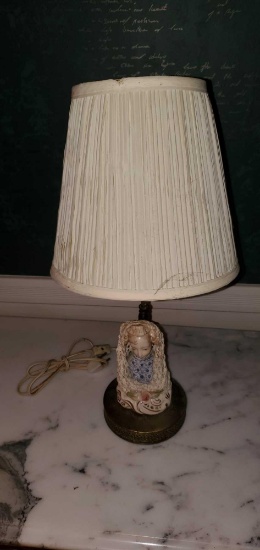 L- Antique Porcelain Lamp