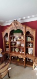 L- Carved Wood Large Bookcase