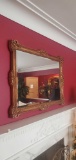 L- Gold Painted Wood Framed Wall Mirror