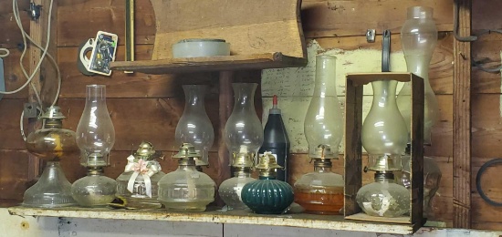 Lot of Oil Lamps