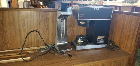 A- Hamilton Beach Drink Mixer and Bunn Coffee Maker