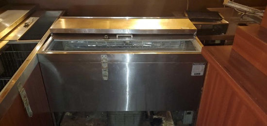 B- Stainless Steel Top Sliding Single Door Cooler