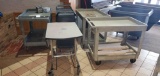 L- (5) Rolling Carts and Rolling Table