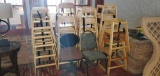 L- (19) Wood Baby High Chairs
