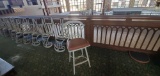 A- (10) Metal Swivel Bar Stools with Cushions