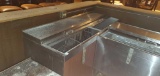 B- Stainless Steel 2 Door Slide Top Refrigerator