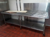 K- Stainless Wheeled Prep. Table