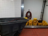 E- Mop Buckets and Trash bin on wheels