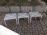 O- Outdoor Glass End Tables