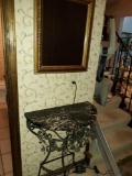 F- Antique Wall Table and Mirror