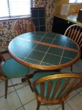 K- Oak Pedestal Kitchen Table