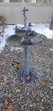 O- Umbrella Girl Bird Bath