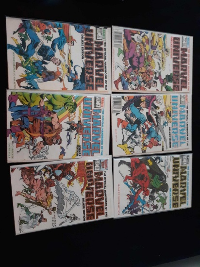 (6) Marvel Universe Deluxe Edition Comic Books