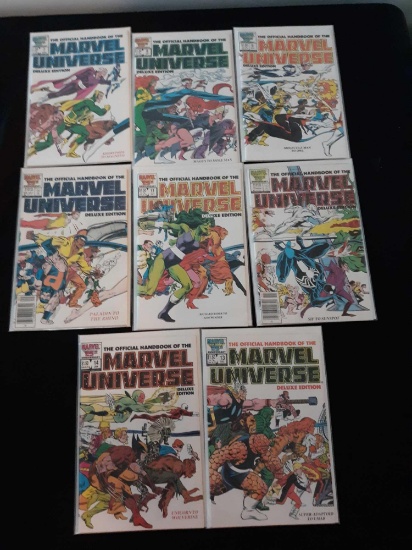 (8) Marvel Universe Deluxe Edition Comic Books