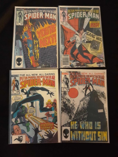 (4) Spider-Man Comic Books