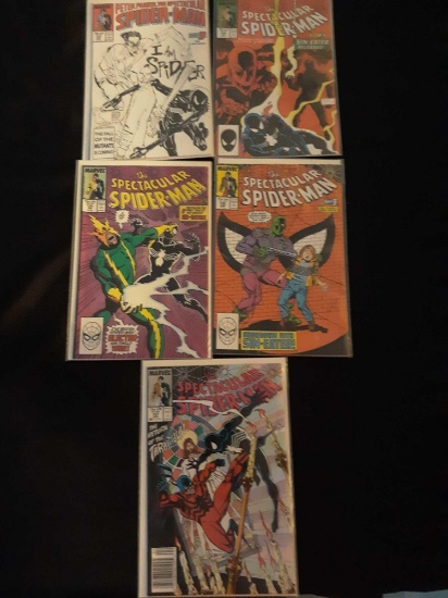 (5) Spider-Man Comic Books