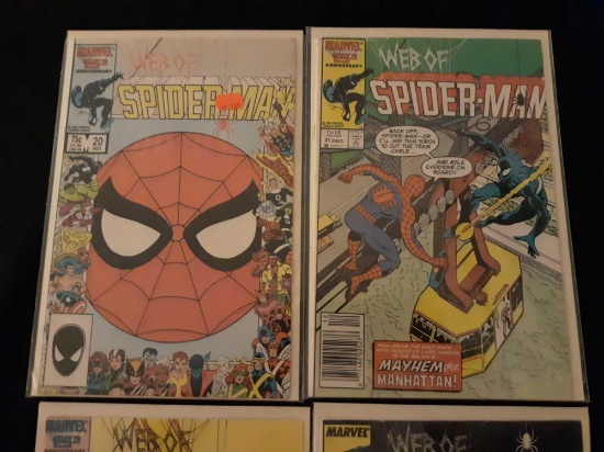 (4) Web of Spider-Man Comic Books