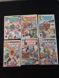 (6) Marvel Saga Comic Books