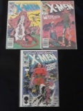 (3) #185, 186, 187 Uncanny X-MEN Comic Books